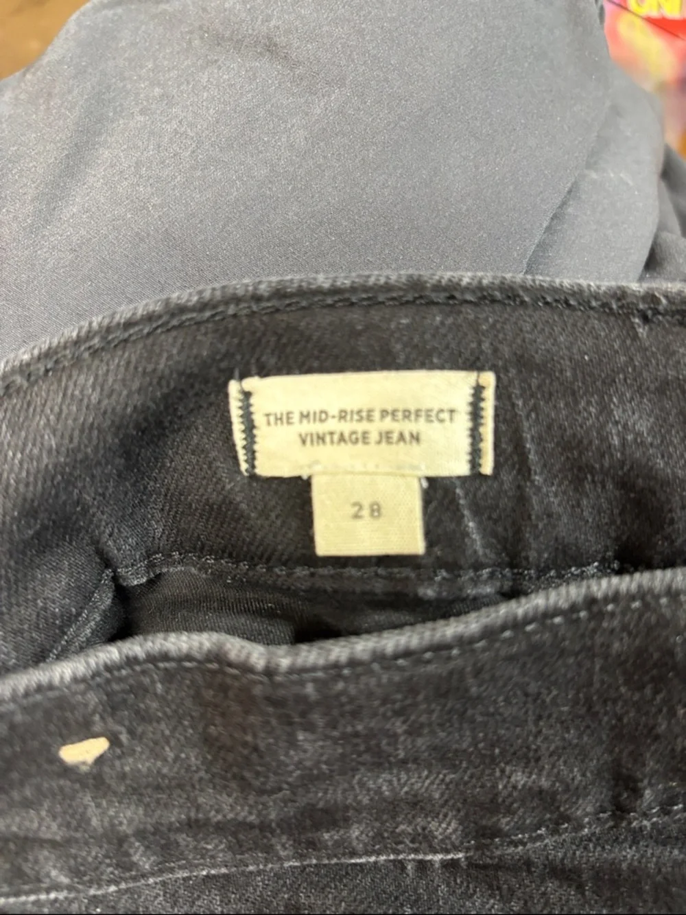 Madewell Slim Straight Black Jeans - Picture 8 of 9